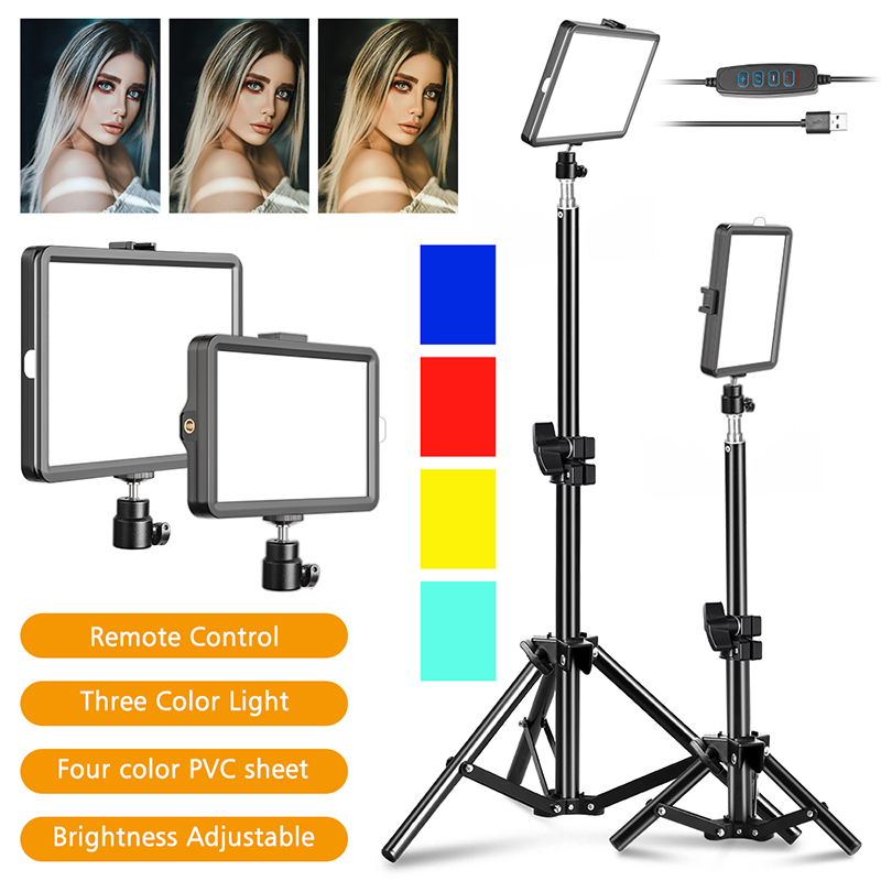 Led Light Panel Stream - Fotoğrafçılık LED Selfie Video Işığı Tripod