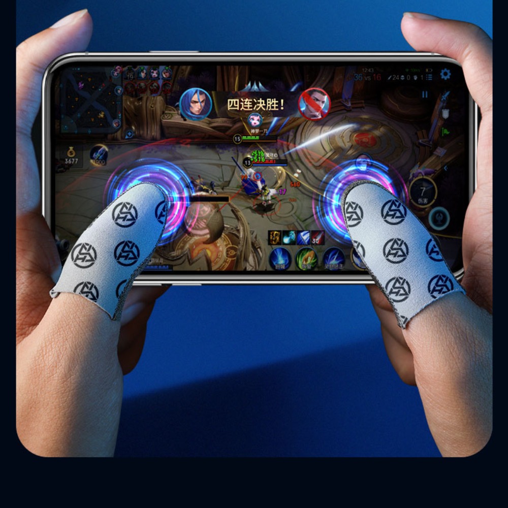 Esports Gaming Gloves - Rekabetçi Oyunlar Esports Parmak Uçları Gümüş