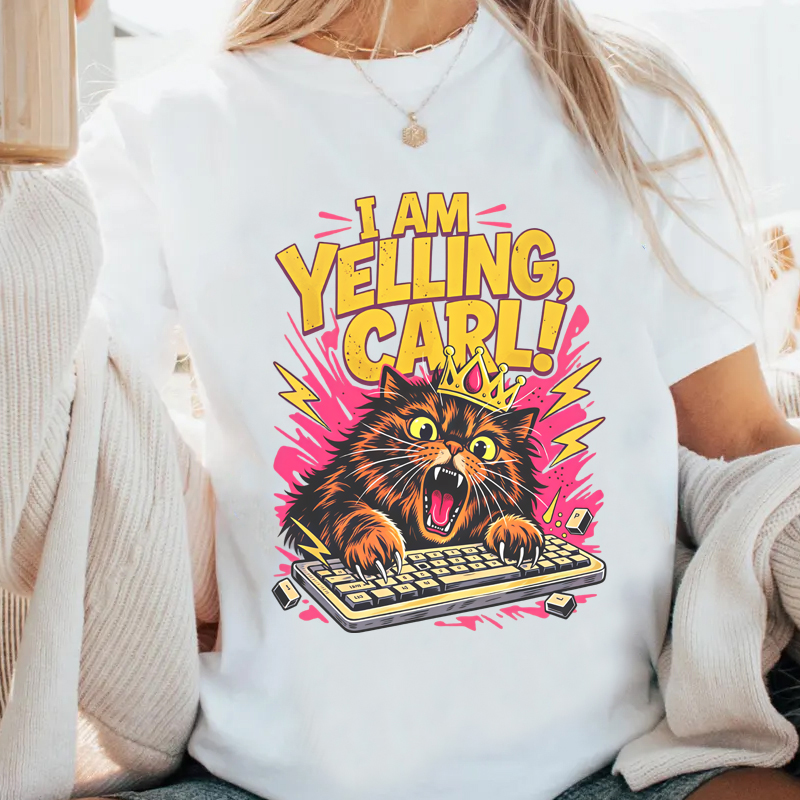 Ben bağırmıyorum Carl T-shirt  - Esports Gaming Shirts incelemesi ve fiyatı